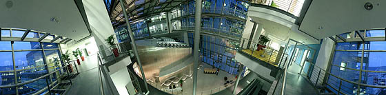Blick auf das Foyer
