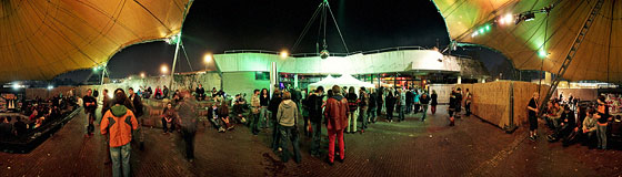 Open-Air bei der Goa-Party